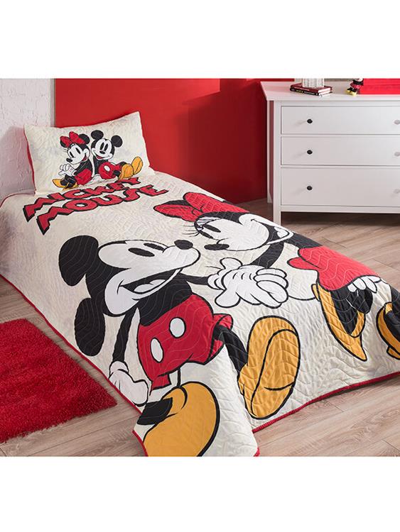 Özdilek Lisanslı Yatak Örtüsü Dört Mevsim Mickey Minnie Mouse Lovely